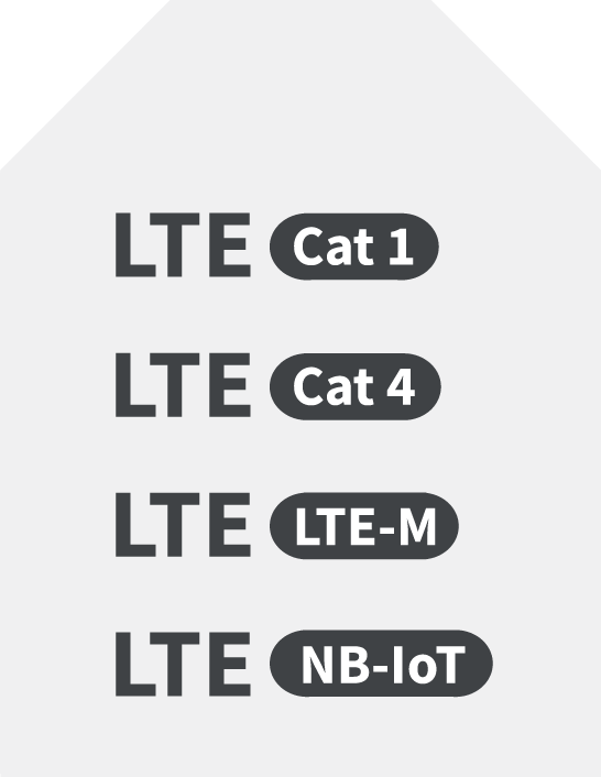 LTE CAT1，LTE-M，LTE NB-IoT