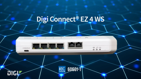 Digi Connect® EZ WS：医疗级串行到 IP 连接，实现安全的病人护理