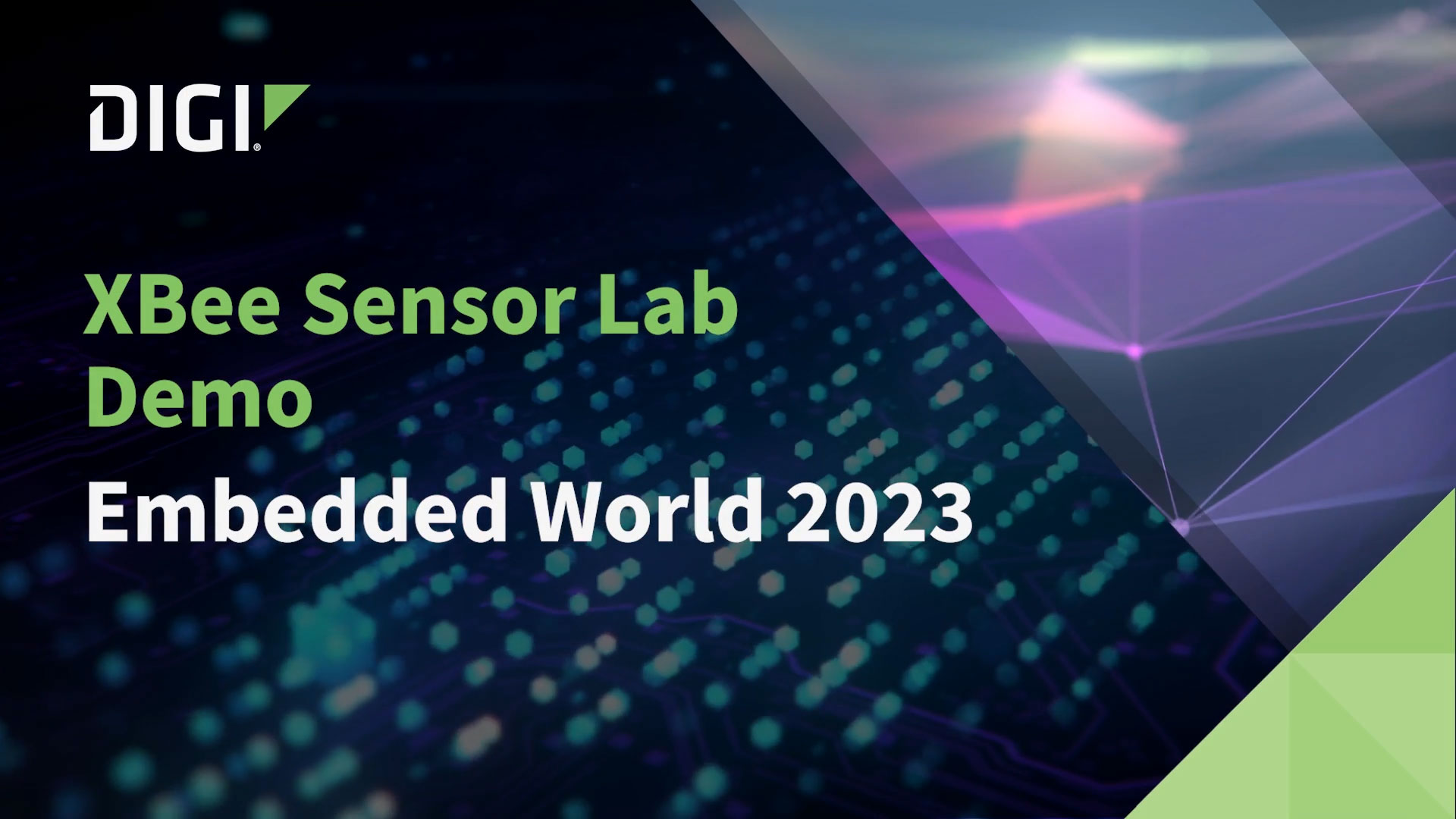 现场演示 -Digi XBee 传感器实验室