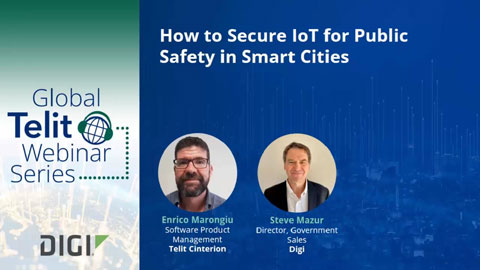 如何确保IoT 用于智能城市的公共安全