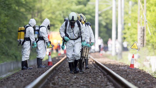 Emergency response on railway line