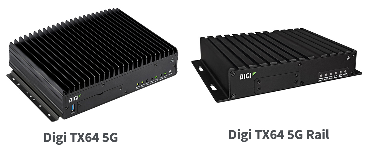 Digi TX64 5G and Digi TX64 5G Rail