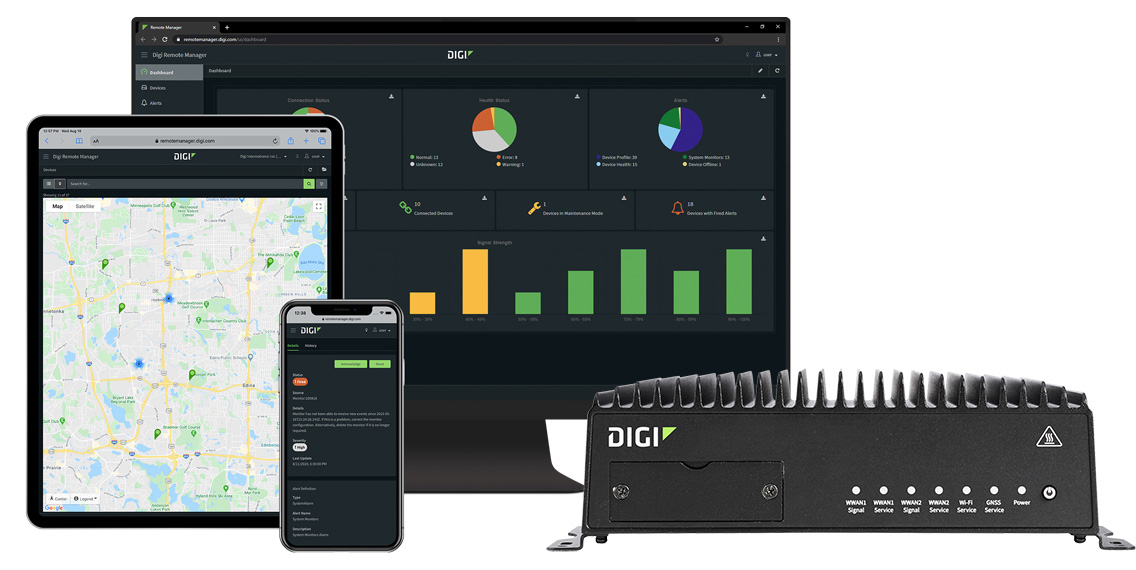 Digi TX54 和Digi Remote Manager