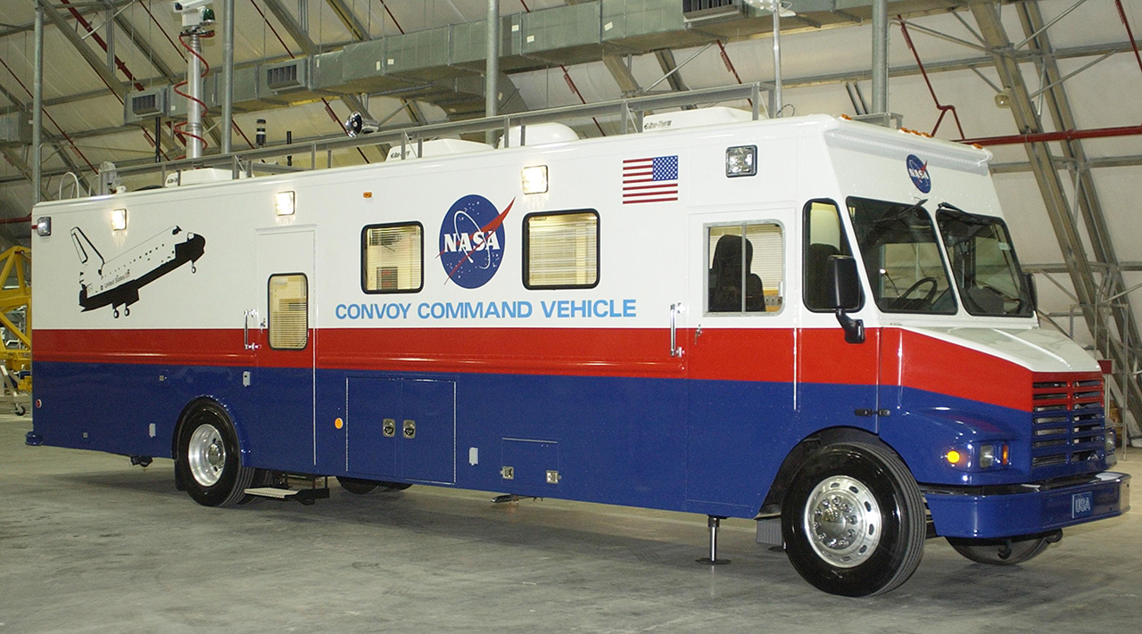 NASA mobile command vehicle