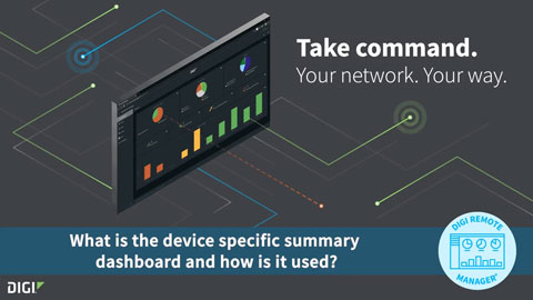 Digi Remote Manager 101: Using the Device-Specific Summary Dashboard